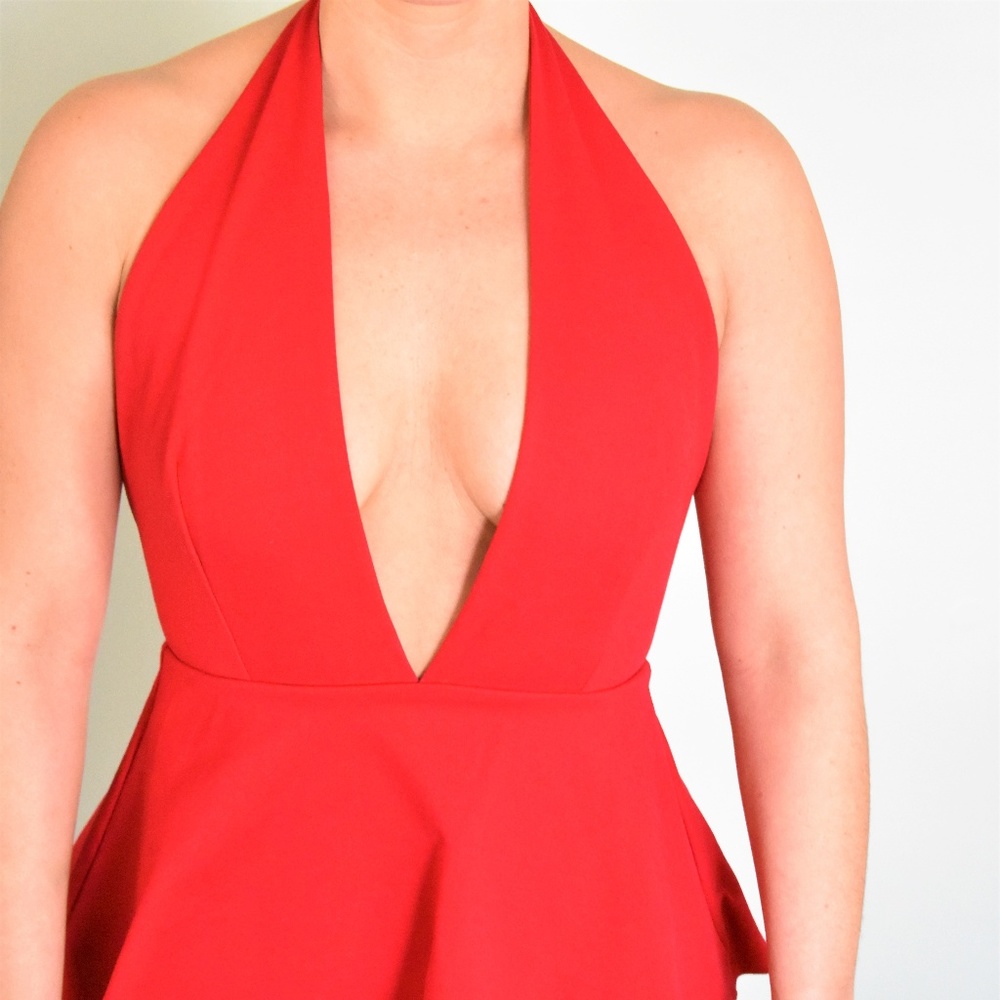 LuLu's Plunging Halter Dress